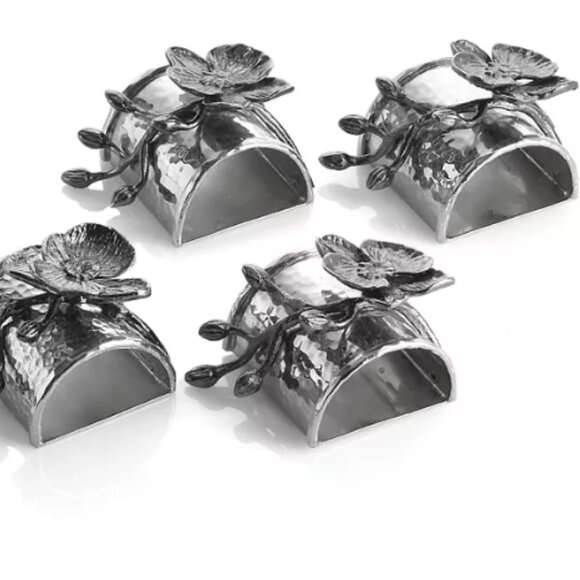 Michael Aram Black Orchid Naprik Rinks S/4 - Picture 2 of 2